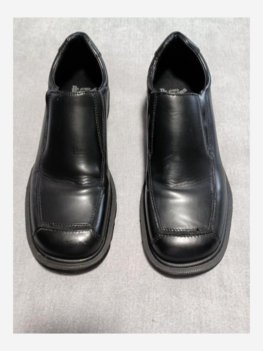 Dr. Martens 9A56 Men’s Size 13 Black Leather Slip-On Loafers